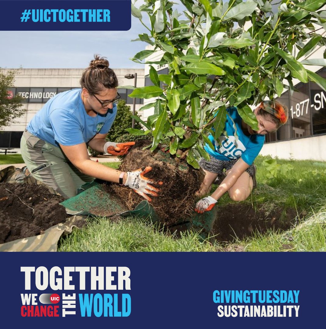 SustainableUIC's tweet photo. Today is #GivingTuesday, and we hope we can count on your generous support. Every gift helps make a positive impact on sustainability at UIC. Together, let's make a lasting difference!
Please visit https://t.co/ItonvKnbiI to make your gift.
#UICtogether #SustainabilityatUIC #UIC https://t.co/mCAaZCdKcj