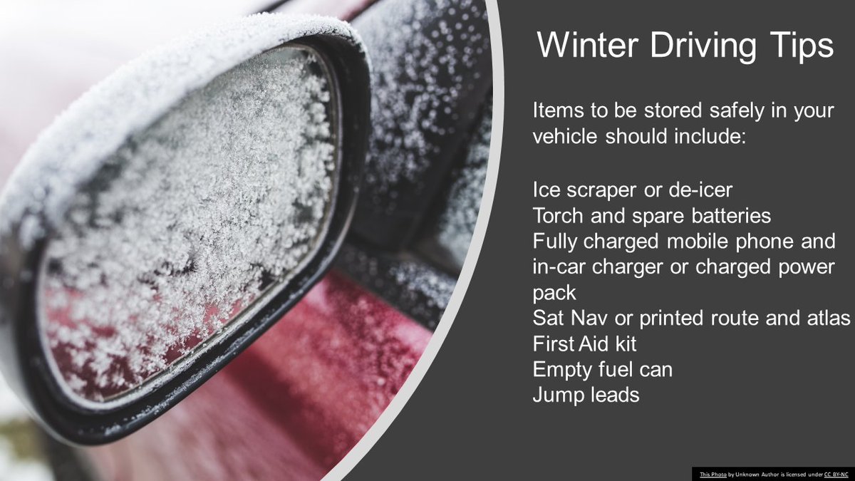 roadsafetyNAC's tweet photo. As we are heading into the colder months of the yr, #weevan is looking to encourage all road users to be more aware on their journeys. Below are handy hints for drivers. At this time if year, give yourself more time on your journeys, more space for yourself & other road users. https://t.co/yA3eGnaF2R