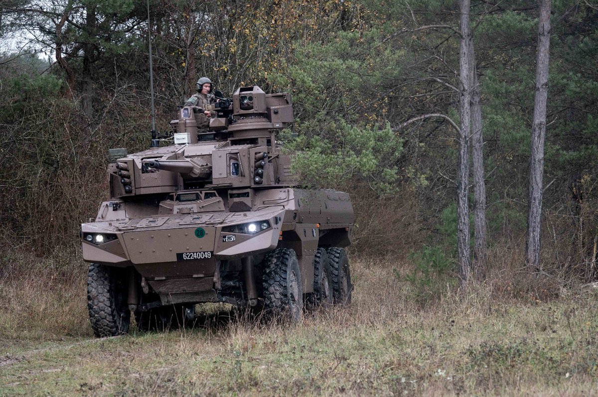 CEMAT_FR's tweet photo. #BIA23 est une nouvelle étape de la montée en puissance de l’@armeedeterre et de sa capacité à fédérer ses alliés.
Mené avec nos partenaires de la @Belgian_Army 🇧🇪, cet exercice déploie pour la première fois une brigade numérisée #Scorpion. https://t.co/6fO38c4afp