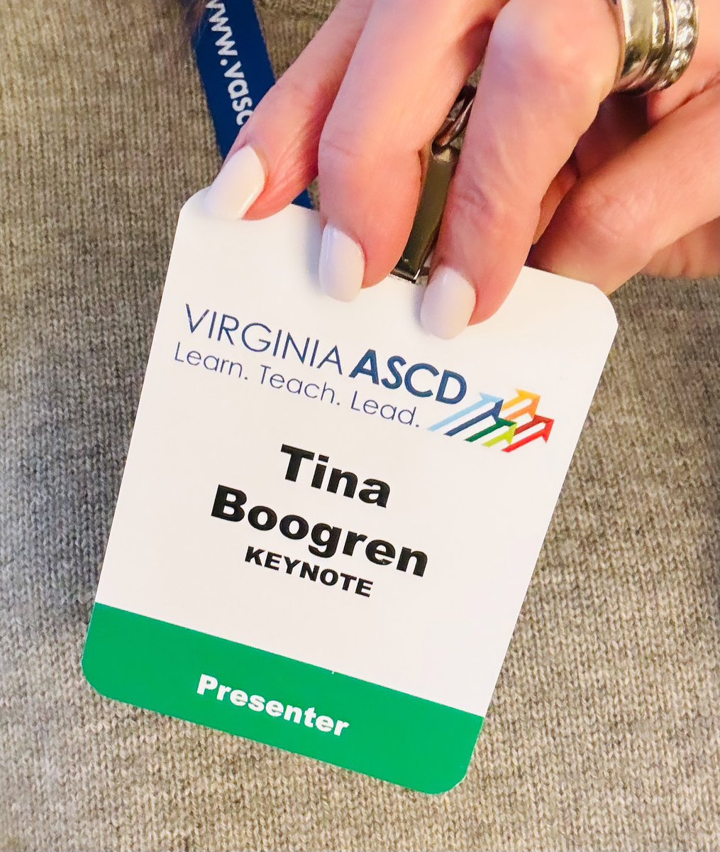 @VASCD I’m so excited to be here! It’s going to be a fantastic day!