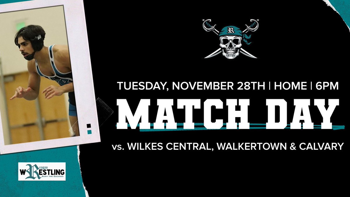 MATCH DAY @ REAGAN!
6pm in the Main Gym. <a href="/RRHSAthletics/">Reagan Athletics</a> <a href="/ReaganRageRHS/">Reagan Spirit Club</a> <a href="/Carolinamatnews/">Carolina Mat News</a> #BuryTheExcuses
<a href="/BradRoyal_1/">Brad Royal</a>