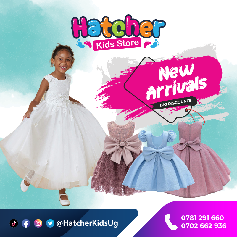 HatcherKidsUG's tweet photo. Looking for Princess Dresses in White, Pink, Blue? We gotcha, we have them in different colours. Visit us today at Largess, The Palms Mall in Kabalagala OR Call / WhatsApp 0781 291 660 for delivery. #HatcherKidsUG #kidsfashion #kidstore #KidsEssentials #babyfashion #babyclothes https://t.co/yaZ0gqii6G
