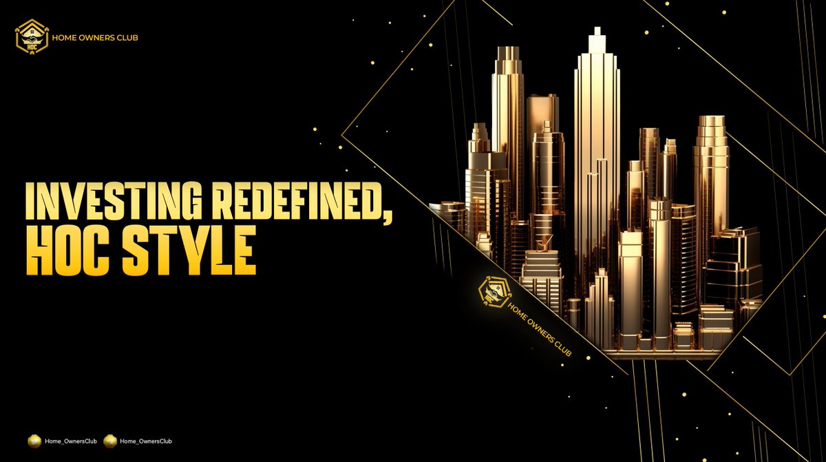Home_OwnersClub's tweet image. Let's shape the future of property development together.🤝

#HOC #Homeownersclub #CryptoInvestment #cryptoinvestor #RealEstate #Blockchain