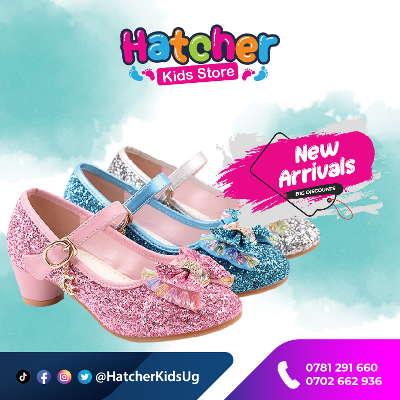 HatcherKidsUG's tweet photo. We have amazing Princess Shoes for the little ones in different sizes &amp; colours. Make your way to our store OR Call / WhatsApp 0781 291 660 for delivery. #HatcherKidsUG #kidsfashion #kidstore #KidsEssentials #KidsShoes #babyfashion #babyclothes #babystore https://t.co/TA6LgmtMCt