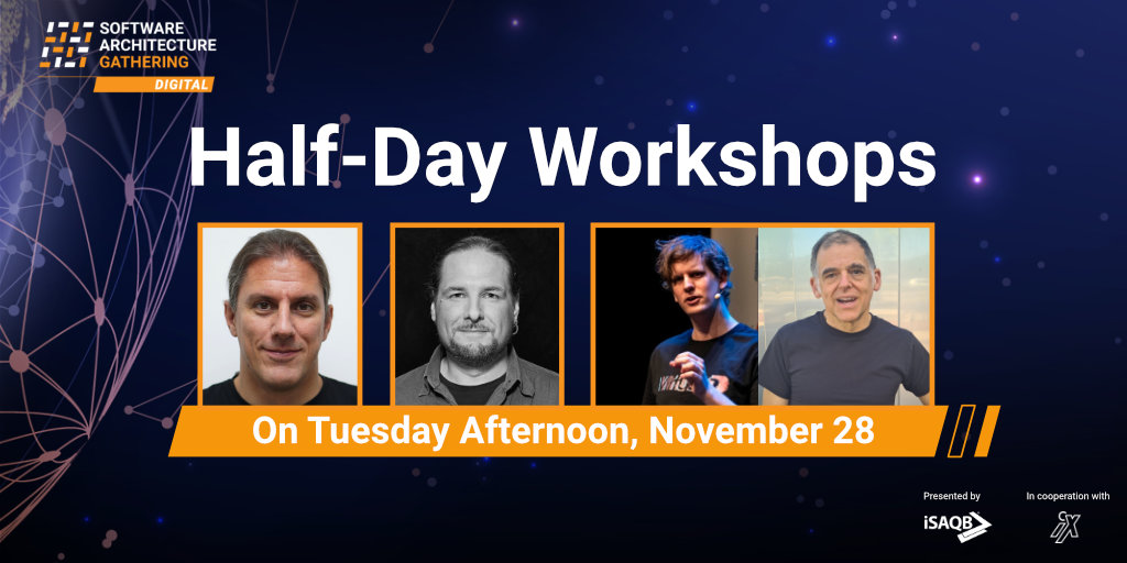 Let's start with the second part of our half-day workshops at #SAGconf 2023! We hope you enjoy the workshops with @ewolff, @w3ltraumpirat, @kenny_baas, and @apoupko. For those who want to book a last-minute ticket for the main conference: t1p.de/9l5pv