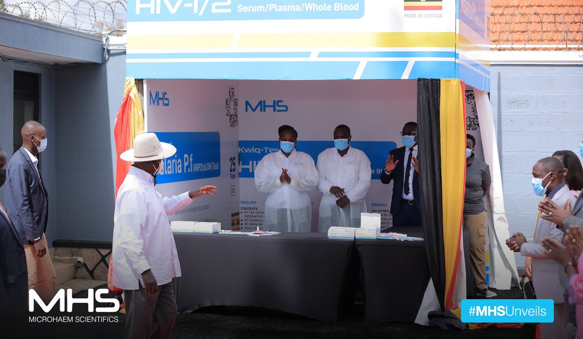 phionabukulu's tweet photo. H.E @KagutaMuseveni presides over the Factory commissioning and Product Launch @Microhaem. https://t.co/f21jHa61Y4