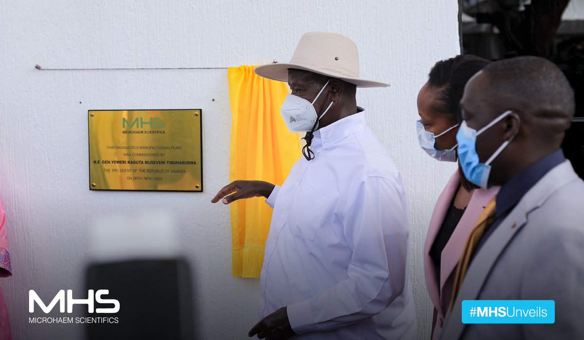 phionabukulu's tweet photo. H.E @KagutaMuseveni presides over the Factory commissioning and Product Launch @Microhaem. https://t.co/f21jHa61Y4
