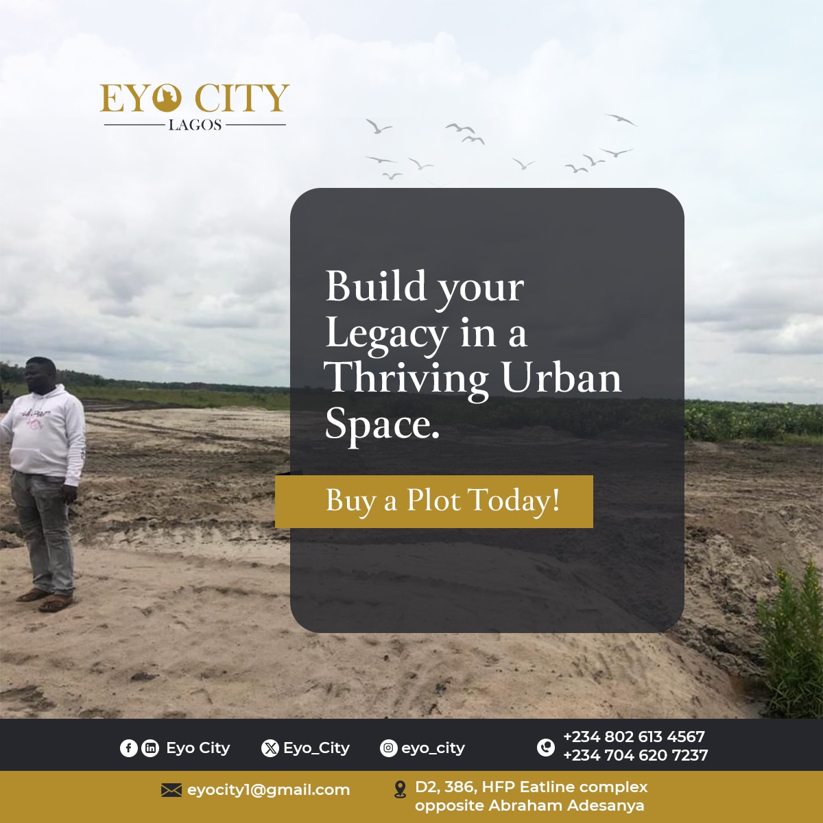 Secure your space for tomorrow's legacy. 
Invest in a plot today! 🏡 
Contact us @+234 802 613 4567, +234 704 620 7237 or send us a DM for more enquiry.

#EyoCity #Lagos #Lekki #Nigeria #realestate  #opportunity  #landproperties unilag #bbtvi #tuesdayvibe  #tuesdaymotivations