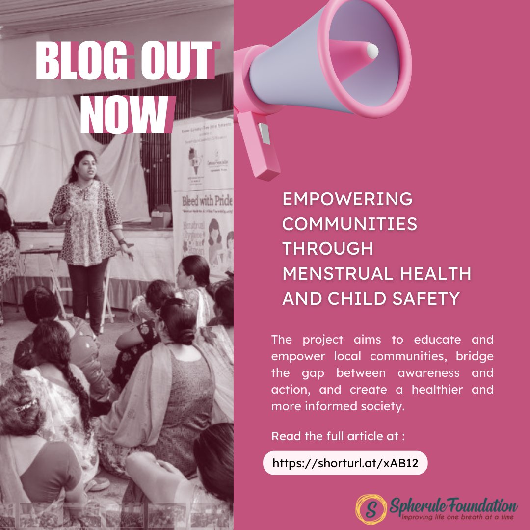 The effect of empowering communities through menstrual health and child safety is multifaceted and far-reaching.  
.
Read the whole article about the 'Bleed with Pride' campaign at: spherule.org/empowering-com… 

#bleedwithpride #womenhealth #pregnancy #periodproblem