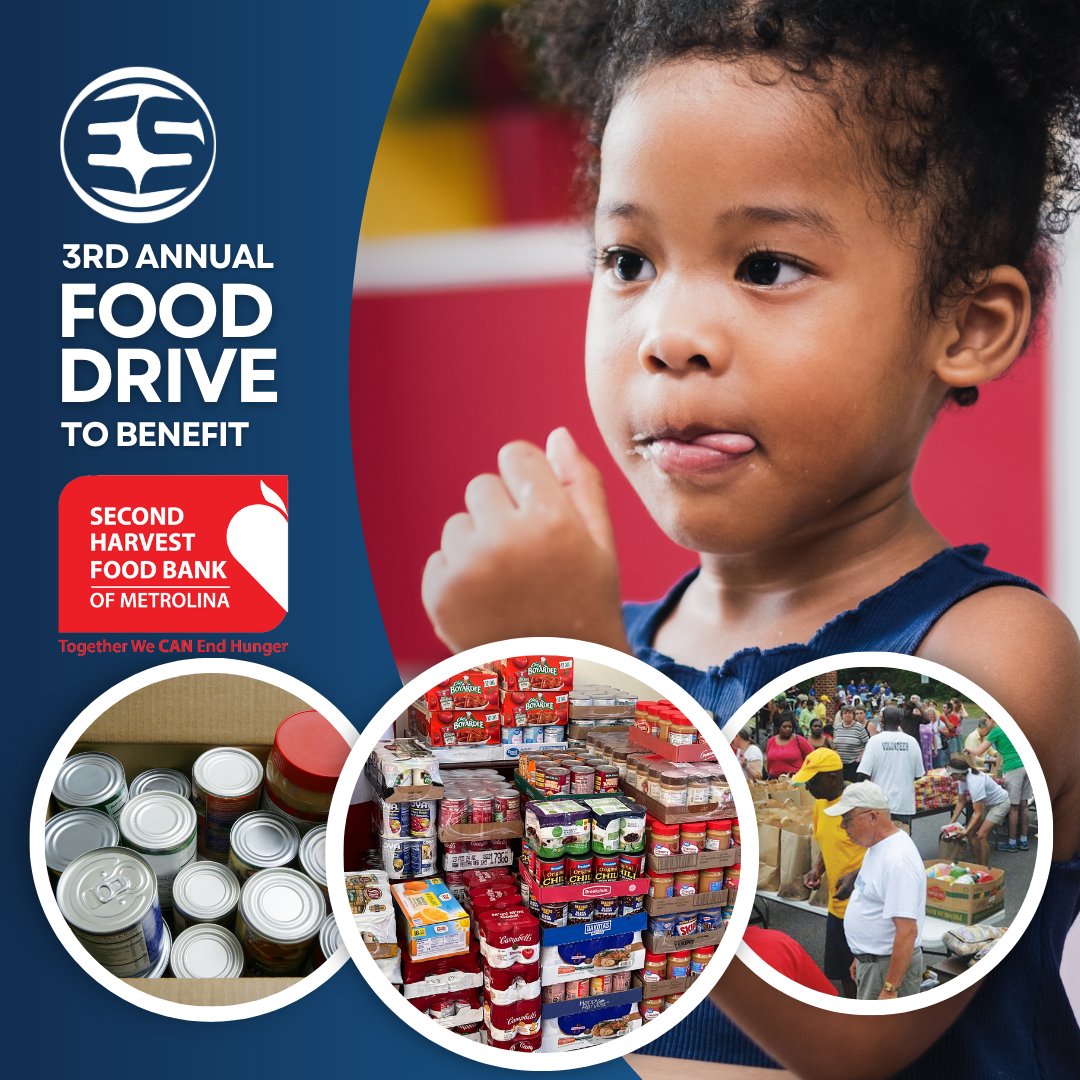 🤝 Join us in making a difference this #GivingTuesday! 🌟 Our 3rd Annual Food Drive 🥫 supports the Second Harvest Food Bank of Metrolina (SHMETROLINA). Drop off or send donations to our Southwest Charlotte office. 🙏Learn more: bit.ly/3MBXTR7