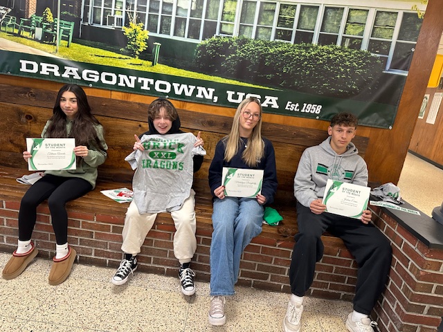 Congratulations to our Students of the Month!  #DragonPride