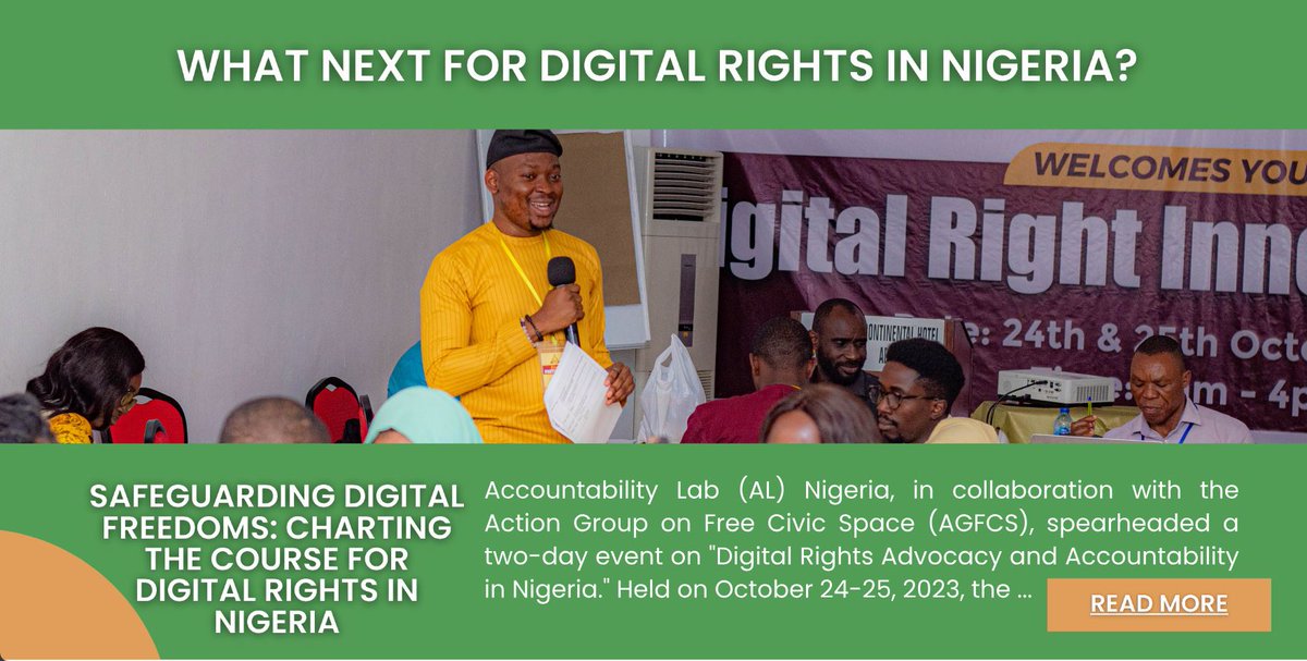 ActionGroupFCS's tweet photo. Our October 2023 Newsletter features stories of activities by our partners - @CCDNigeria @cepeacecode @accountlabng @ccecpeace. See how they all safeguard the civic space by implementing projects specific to their various localities in Nigeria. https://t.co/PMBgePzjg8 https://t.co/uThOeHPz4M