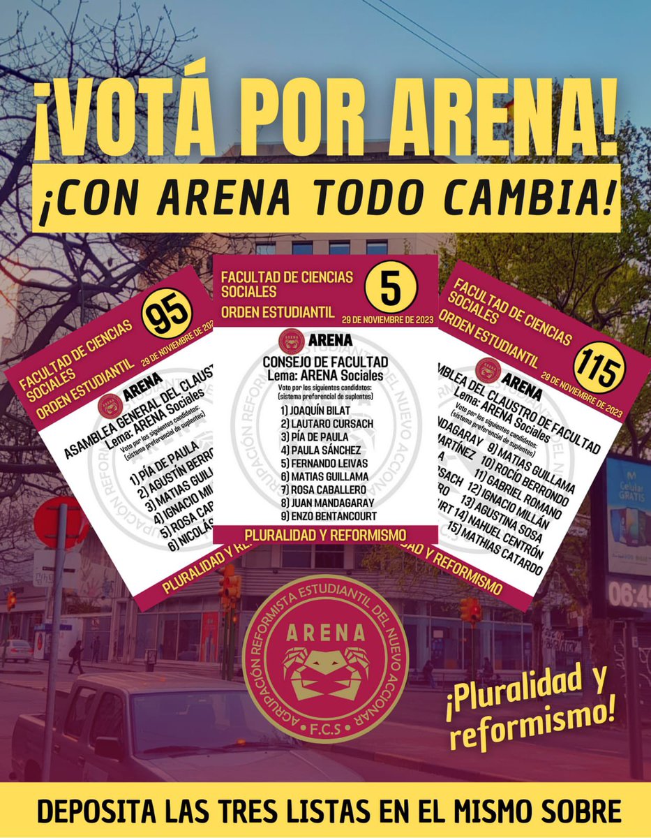 nosoyjoaquinb's tweet photo. En Sociales votamos @ArenaSociales 🦀 https://t.co/9204vft8t8