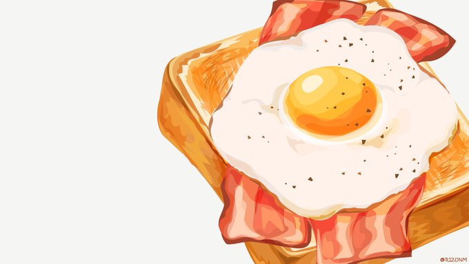 「卵 トースト」のTwitter画像/イラスト(新着)
