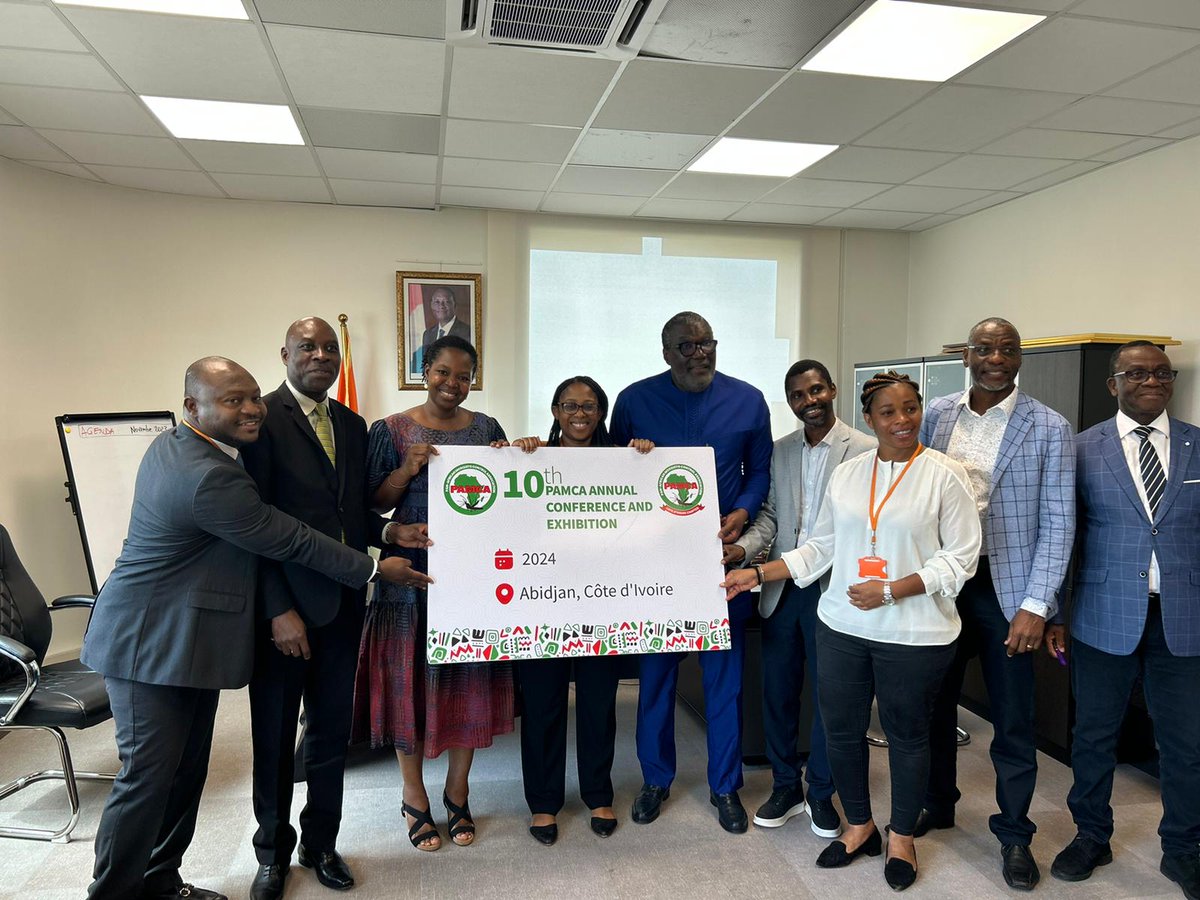 𝐏𝐀𝐌𝐂𝐀 𝟐𝟎𝟐𝟒 𝐂𝐨𝐧𝐟𝐞𝐫𝐞𝐧𝐜𝐞 𝐏𝐫𝐞𝐩𝐚𝐫𝐚𝐭𝐢𝐨𝐧𝐬 𝐚𝐫𝐞 𝐔𝐧𝐝𝐞𝐫𝐰𝐚𝐲
On Nov 24,  <a href="/EOrefuwa/">Emma Orefuwa</a>  met with the PAMCA Côte d'Ivoire Chapter Leads &amp; the Ministry of Health Director General to kick start the initial preparations for the 10th  PAMCA Annual Conference