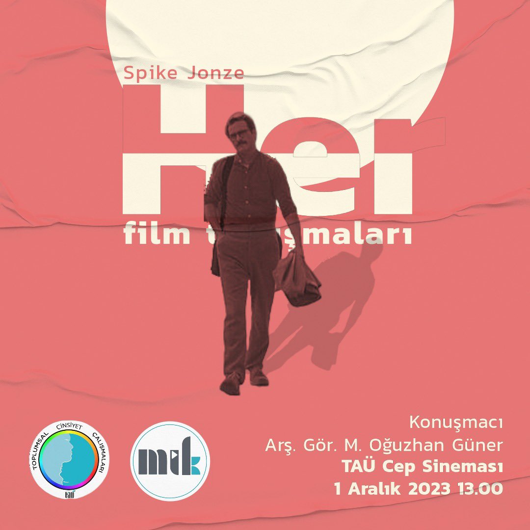 miktau's tweet photo. 1 Aralık Cuma günü Medya ve İletişim Kulübü olarak saat 13:00'da KSFB Cep Sineması'nda Spike Jonze’nin yönetmiş olduğu “Her” filmini değerli hocamız M. Oğuzhan Güner ve @taugender ile izleyip tartışıyoruz! 🥳

Herkesi bekliyoruz! 🌿 https://t.co/kiiA9LaU2C