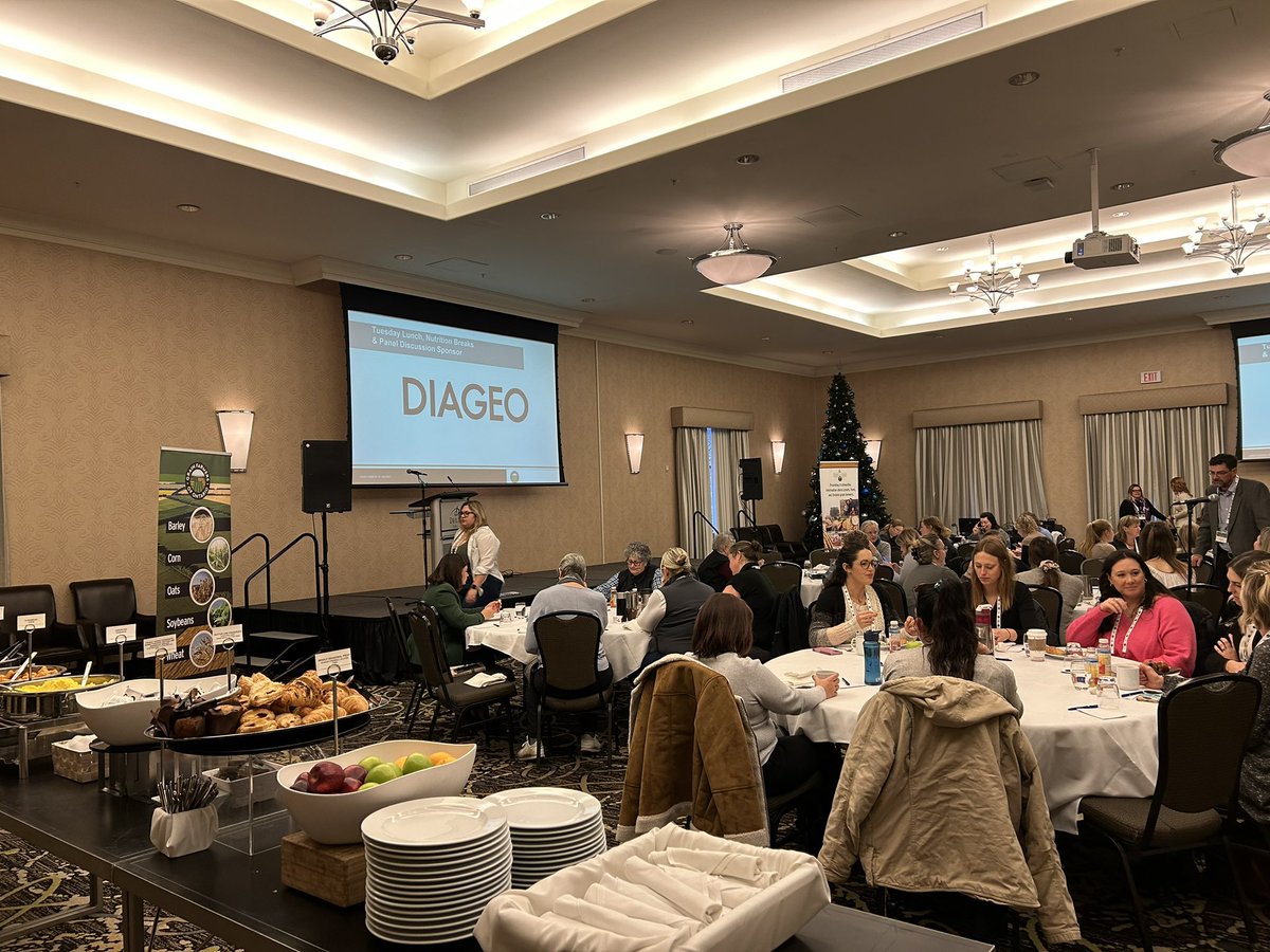 Good morning from the Women’s Grain Symposium! This morning we kick off with breakfast followed by great a line up of speakers! #WomenInGrain