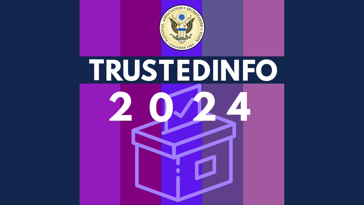 🚨 <a href="/NASSorg/">NASS</a> announces the continuation of our nonpartisan public education initiative  - #TrustedInfo2024🗳️

#TrustedInfo2024 promotes election officials as the trusted sources of election information during the #2024Election &amp; beyond.

Learn more➡️🔗 nass.org/node/2561