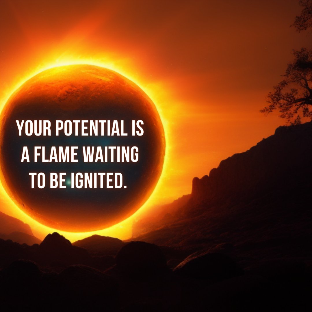Your potential is a flame waiting to be ignited. 

Fuel it with passion, perseverance, and purpose. Illuminate the path to your dreams.

#ChaseYourDreams #FuelYourSuccess #Success #Mindset #Motivation #potential  #ignited #passion #perseverance #purpose #Illuminate #dreams