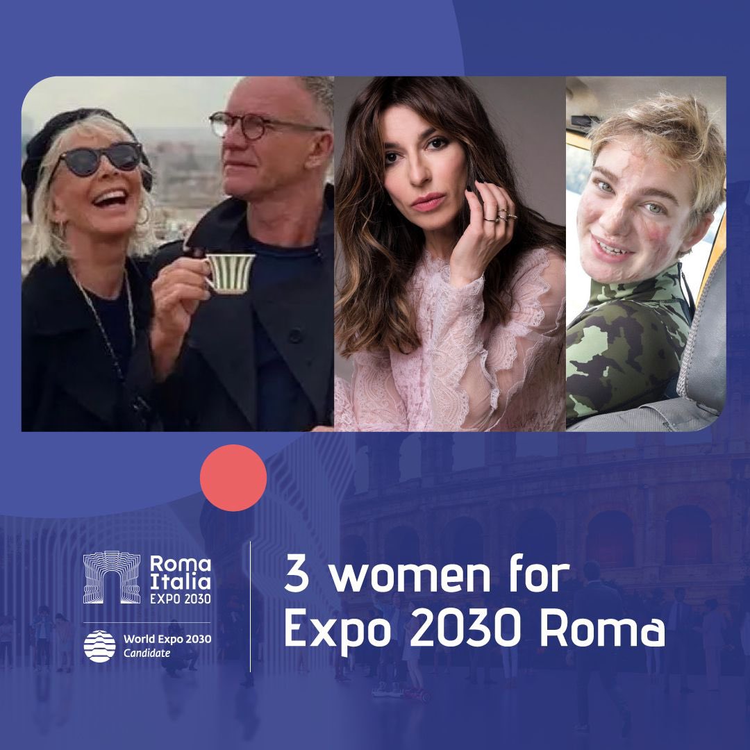 Expo2030Roma's tweet photo. ๐ฌ๐ง 3 women for Expo 2030 Roma
๐ฎ๐น 3 donne per Expo 2030 Roma
Stay tuned, see you soon in Paris for the 173rd session of the General Assembly of the BIE. Today is the day!
#Expo2030Roma ๐๏ธ #Humanlands ๐ณ #AllTogetherForExpo2030Roma ๐ค #CantWaitForExpo2030Roma ๐ https://t.co/NpcbYTeJtQ