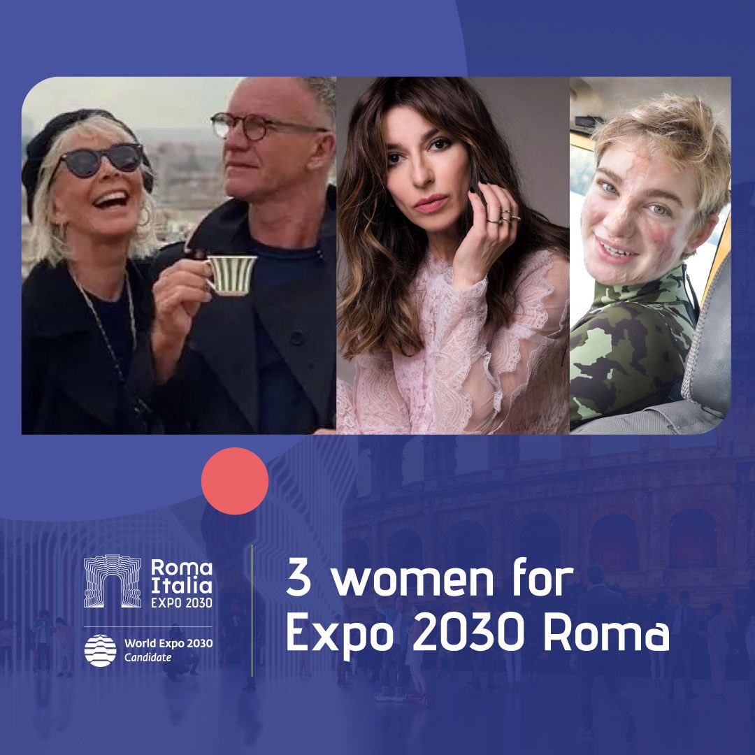 🇬🇧 3 women for Expo 2030 Roma 🇮🇹 3 donne per Expo 2030 Roma Stay tuned, see you soon in Paris for the 173rd session of the General Assembly of the BIE. Today is the day! #Expo2030Roma 🏟️ #Humanlands 🌳 #AllTogetherForExpo2030Roma 🤝 #CantWaitForExpo2030Roma 🎉