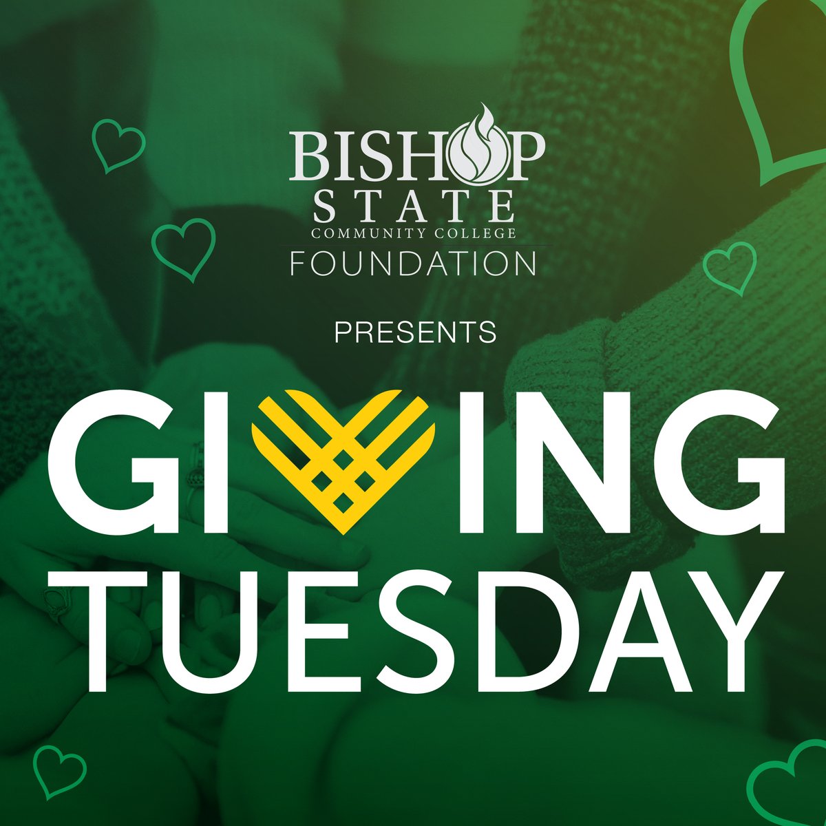 BishopState's tweet photo. Join the spirit of #GivingTuesday and support Bishop State Community College Foundation scholarships, programs, student emergency funds, and the food insecurity program.
Visit https://t.co/TF8GmZQFEa and click "donate now" to make your gift. #EducationMatters #ThanksForGiving https://t.co/PJcRFLSbyO