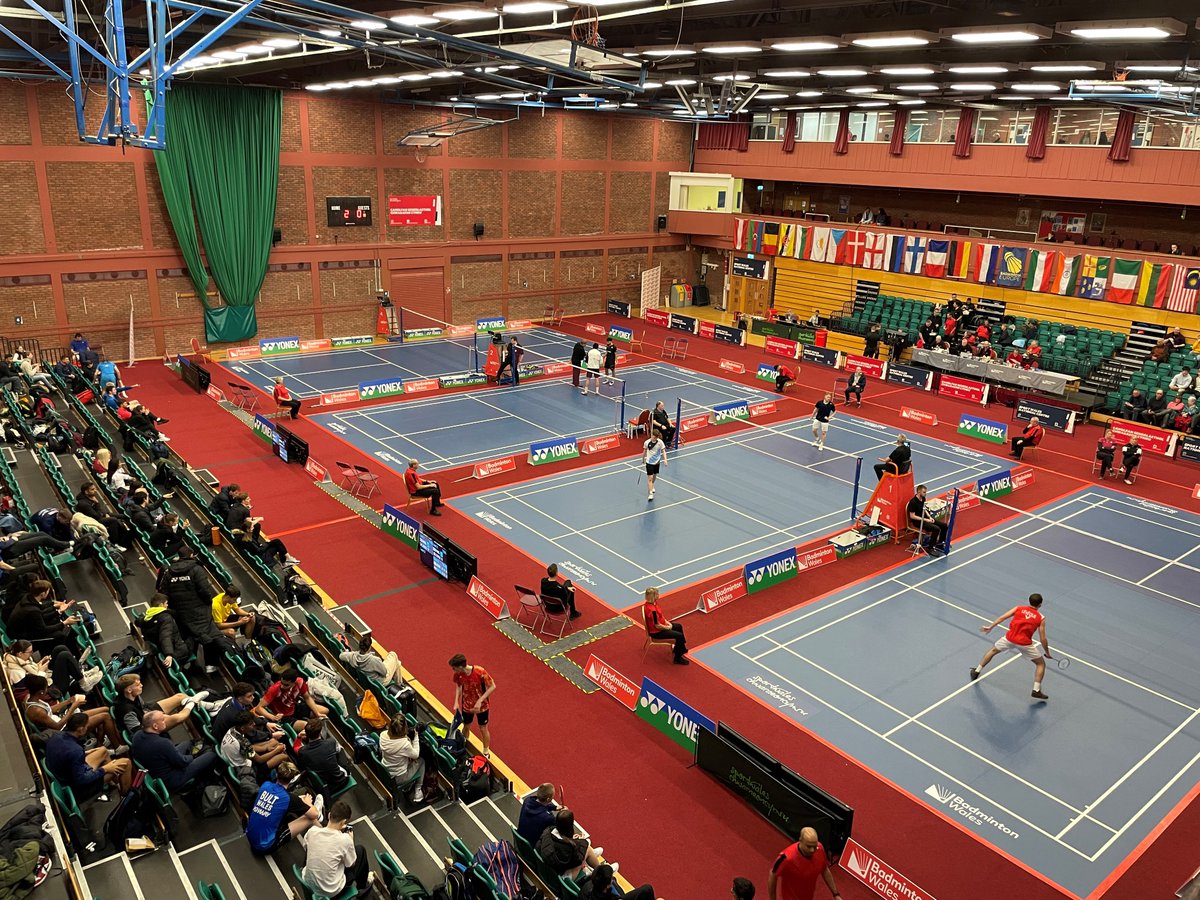 🏸Fantastic to see such fantastic competition at the Welsh International Badminton Championships in the @sportwalesNC today and throughout the week! 👀👏Amazing quality on show! @BadmintonWales @sportwales