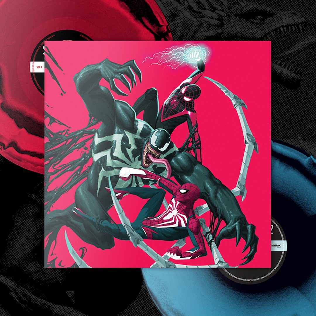 SpideyNewsFR's tweet photo. Des vinyles Marvel’s Spider-Man 2 sont disponible en précommande au prix de 50€. 

Livré dans une pochette gatefold arborant une illustration originale de Kris Anka, leur sortie est prévue pour le 31 décembre 2023. https://t.co/XUT3mFrRHI