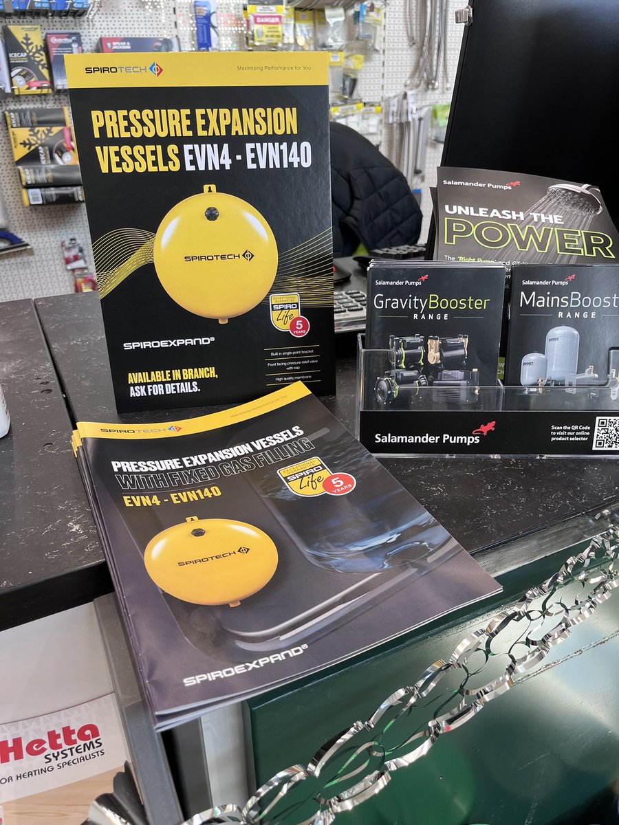 Nice to see the new <a href="/SpirotechUK/">Spirotech</a> pressure vessels Strut cards and brochure’s on the counter and in stock <a href="/CoventryUKPS/">Graham Coventry UKPS</a> and <a href="/BirminghamUkps/">Graham Birmingham UKPS</a> 💛