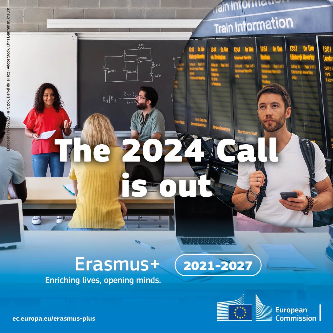 The #ErasmusPlus call is out!  🇪🇺 €4.3 billion are available for budget for capacity building projects, partnerships for innovation, civil society cooperation &amp; many more opportunities in education, training, youth &amp; sport.
 More info here:👇 europa.eu/!qmtnHm