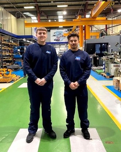 AandMEDM's tweet image. Welcome to A&amp;amp;M, Sam Russell on left joins as a #CNCTurner &amp;amp; Zia Kamali as a #3Axis #CNCMiller
#CNCmachining #manufacturingambition #precisionengineering #futureskills #smegrowth #gbmfg #UKmfg