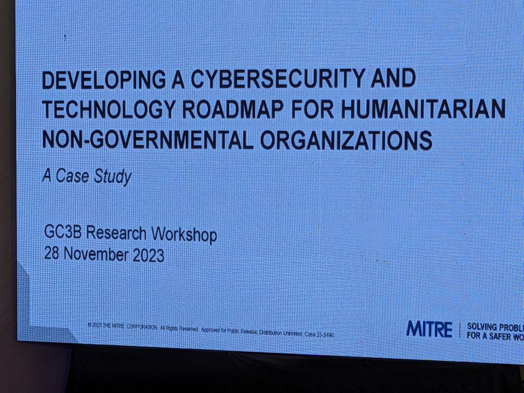 Victoria M. Gammino (@victoriagammino) on Twitter photo Thanks to <a href="/theGFCE/">Global Forum on Cyber Expertise</a> for inviting us to share our Technology Roadmap for #humanitarian NGOs & <a href="/InsecurityInsig/">Insecurity Insight</a> for the opportunity to collaborate to protect <a href="/SafeguardingHC/">Safeguarding Health</a> data. Thanks also to our colleagues at <a href="/Hathaway_JTEK/">Jim Hathaway</a> and <a href="/MITREhealth/">MITREhealth</a> <a href="/MITREattack/">ATT&CK</a> #thegc3b Thanks to <a href="/theGFCE/">Global Forum on Cyber Expertise</a> for inviting us to share our Technology Roadmap for #humanitarian NGOs & <a href="/InsecurityInsig/">Insecurity Insight</a> for the opportunity to collaborate to protect <a href="/SafeguardingHC/">Safeguarding Health</a> data. Thanks also to our colleagues at <a href="/Hathaway_JTEK/">Jim Hathaway</a> and <a href="/MITREhealth/">MITREhealth</a> <a href="/MITREattack/">ATT&CK</a> #thegc3b