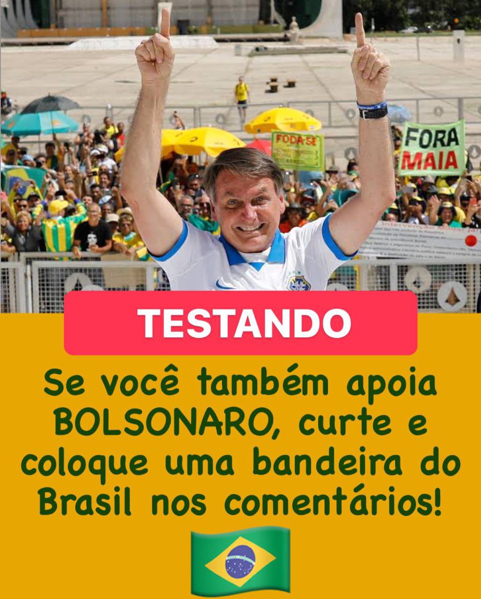 FernandoAp88475's tweet photo. Sempre no apoio ao melhor presidente que esse país já viu... 🇧🇷🇧🇷🇧🇷🇧🇷🇧🇷🇧🇷👍 https://t.co/5P5SanCn3R
