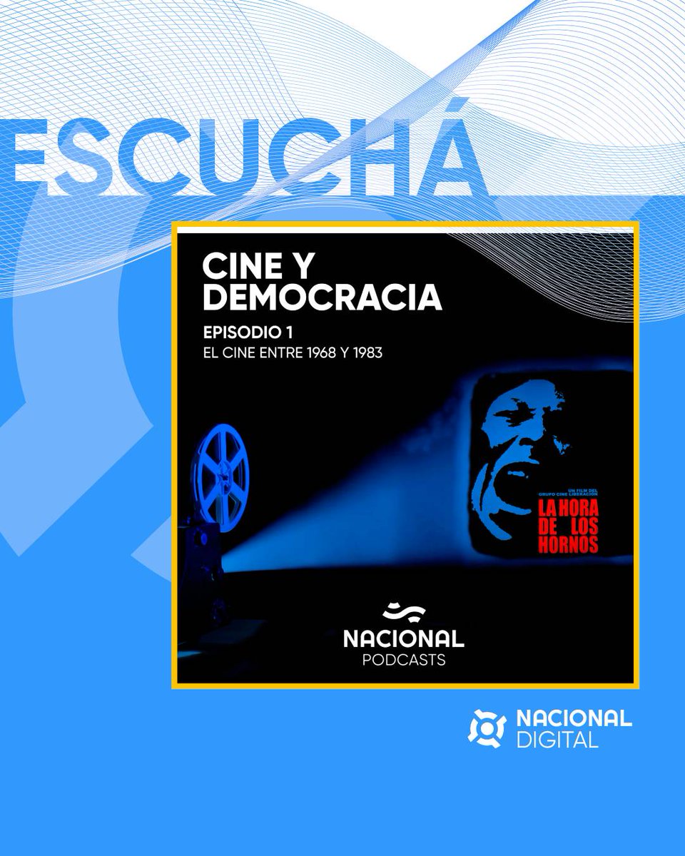 🔊 Esta semana en #NacionalDigital 

Te invitamos a escuchar "Cine y democracia" El cine entre 1968 y 1983: Del auge del cine político al cine en dictadura

No te pierdas este y muchos más contenidos en 👇
nacionaldigital.com.ar
