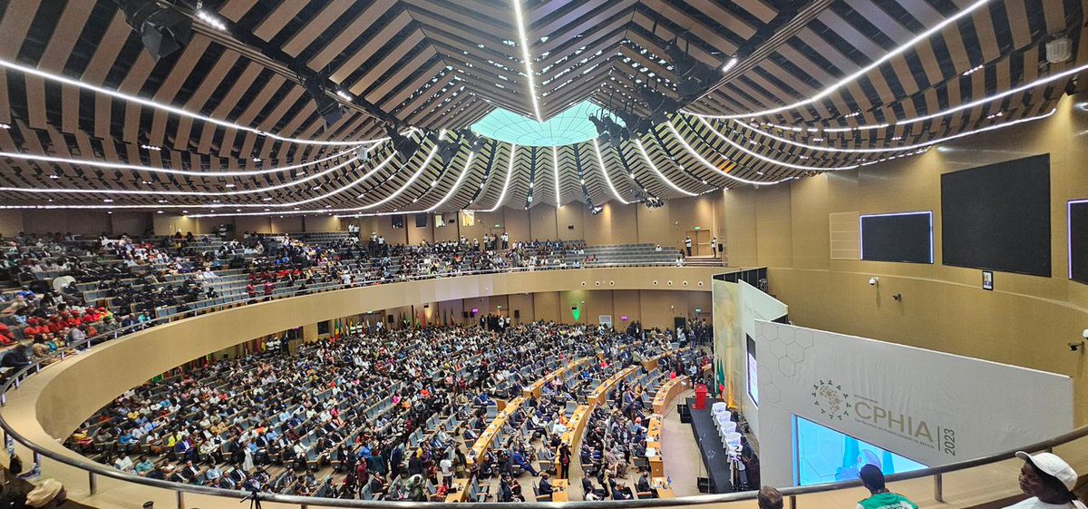 GoodnessOdey's tweet photo. One of my highlights from #CPHIA2023 opening ceremony is the very important charge from @DrTedros on political commitment to advance #NewPublicHealthOrder 
 "If there is political commitment from our leaders, ANYTHING is possible. All the issues are possible to be addressed."  💯 https://t.co/rjTTcyZjgK