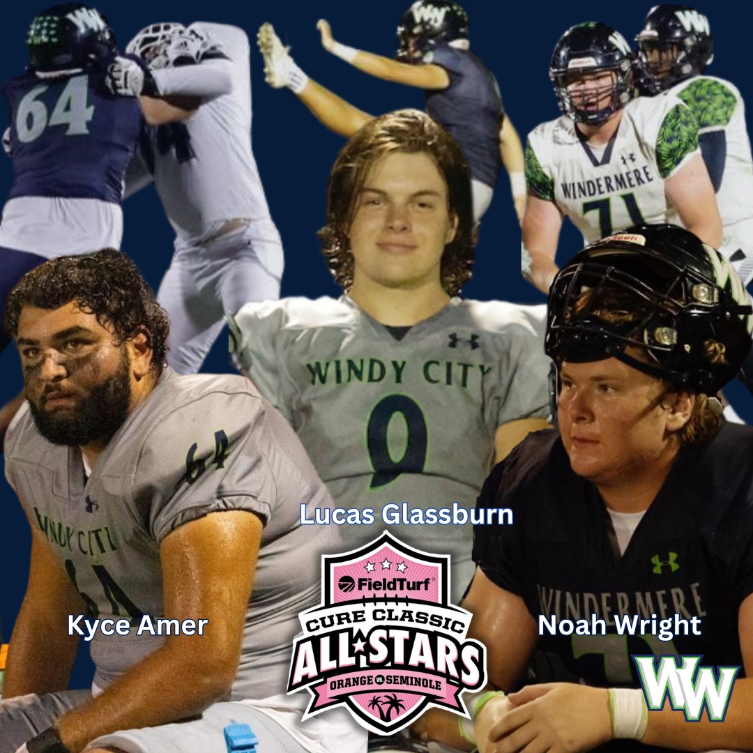 Windermere Football (@wwhs_football) on Twitter photo Congratulations to <a href="/AmerKyce/">kyce Amer</a>, <a href="/NoahWright71_/">Noah Wright</a> & <a href="/Lucas_Glassburn/">Lucas Glassburn</a> on being selected to participate in the <a href="/Cure_All_Stars/">Orlando Health Cure All Stars</a> game. Appreciate Coach <a href="/DonnyHodges5/">Donny Hodges</a> & <a href="/the_osf/">Orlando Sports Foundation</a> for the opportunity. Great job fellas. Congratulations to <a href="/AmerKyce/">kyce Amer</a>, <a href="/NoahWright71_/">Noah Wright</a> & <a href="/Lucas_Glassburn/">Lucas Glassburn</a> on being selected to participate in the <a href="/Cure_All_Stars/">Orlando Health Cure All Stars</a> game. Appreciate Coach <a href="/DonnyHodges5/">Donny Hodges</a> & <a href="/the_osf/">Orlando Sports Foundation</a> for the opportunity. Great job fellas.