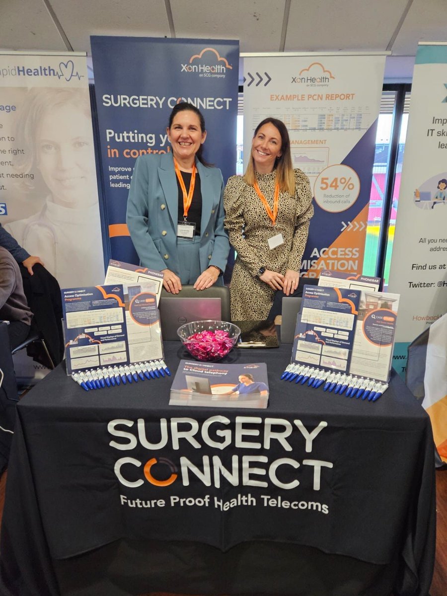 XonUK's tweet photo. A brilliant day so far at the inaugural #DTL Conference hosted by Howbeck Healthcare. With access recovery being a priority for all, we have a lot to talk about. Stop by our stand, and we will show you how powerful #digitaltelephony can be in achieving modern GP access. https://t.co/GzkR4WnIVT