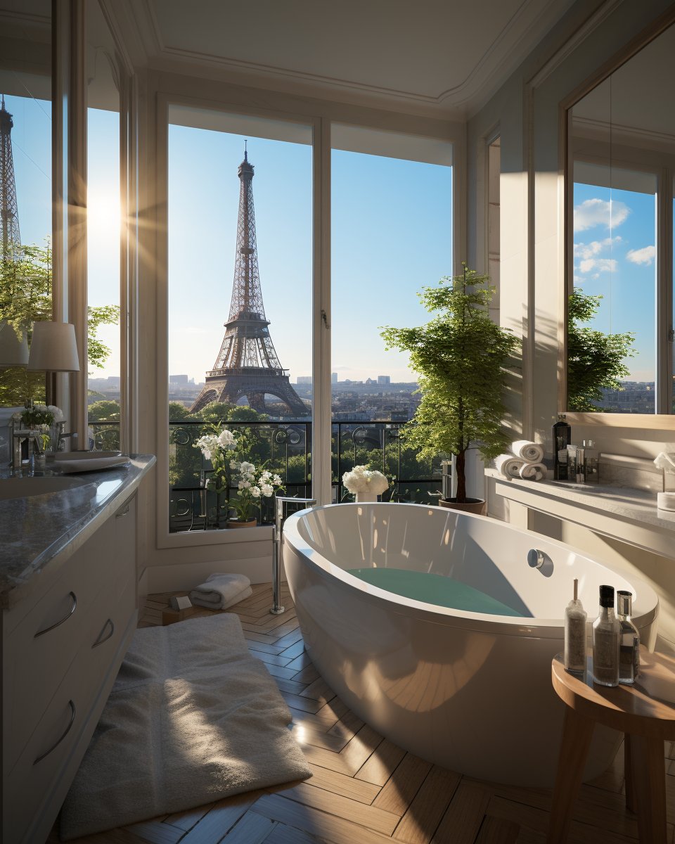 Bathroom in Paris.