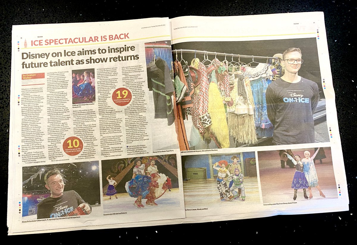 GW1962's tweet photo. Get your skates on! @DisneyOnIce #100YearsOfWonder arrives @SheffieldArena Thu to Sun, Nov 30 to Dec 2. Great showing for my preview in today's @SheffieldStar. Get tickets at https://t.co/fy87M9SclU
Join me backstage for an exclusive behind the scenes look at this year's amazing ice show and all you need to know in a special live stream on Thu, Nov 30, 3pm - watch at https://t.co/7mZzHivaMB
For more online and video preview see https://t.co/OuER4K3aaI @FeldEnt #ad