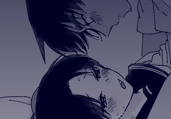 サンデ〜そわそわしすぎて制服すけべへいかず(付き合ってる)を描いてしまった(事後)
 https://t.co/tawNBAb7Cj 