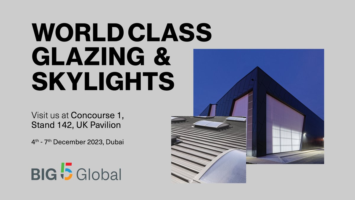 Brett Martin Daylight Systems (@bmdaylight) on Twitter photo The <a href="/Big5Exhibitions/">Big 5 Exhibitions</a> Show in Dubai is just around the corner, set to unfold from the 4th to the 7th December.
With a notable footprint in the Middle East, our team will be available to engage in discussions about your unique daylighting needs: brettmartin.com/news-and-event…
#Big5 The <a href="/Big5Exhibitions/">Big 5 Exhibitions</a> Show in Dubai is just around the corner, set to unfold from the 4th to the 7th December.
With a notable footprint in the Middle East, our team will be available to engage in discussions about your unique daylighting needs: brettmartin.com/news-and-event…
#Big5