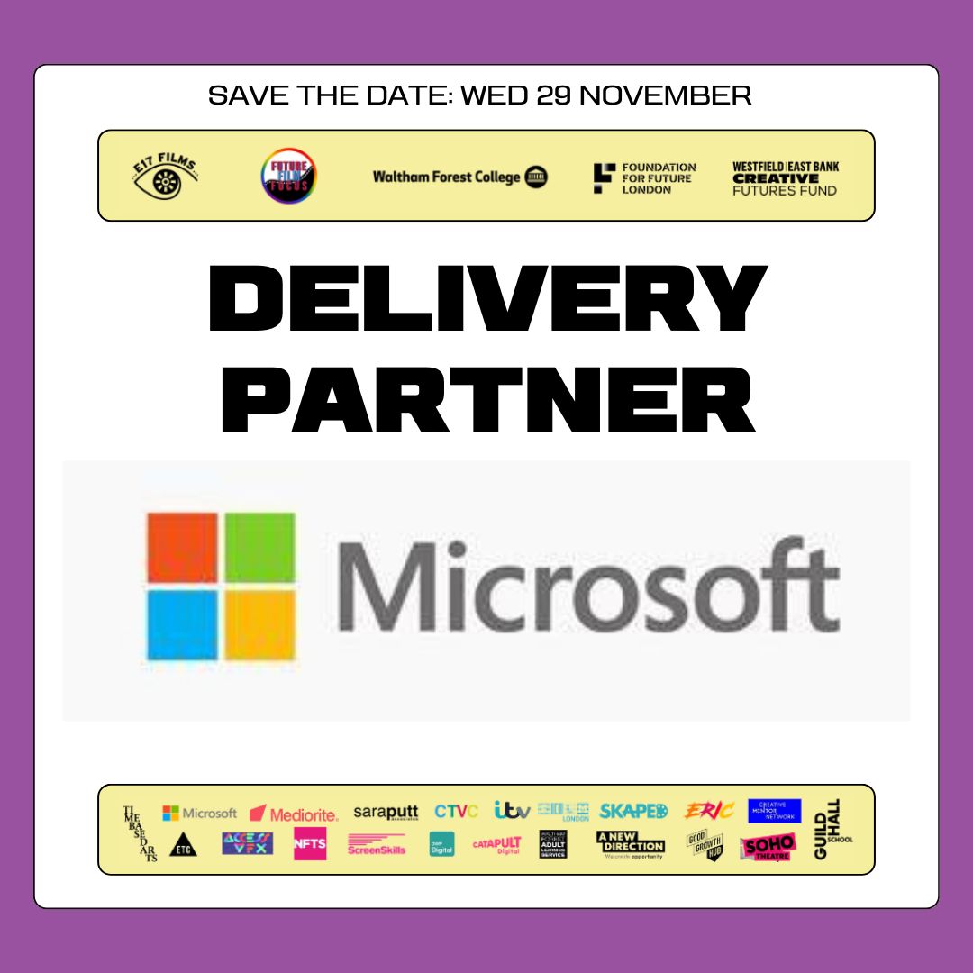 Over the past few weeks, we have announced our panellists, speakers and exhibitors. Additionally, Microsoft, ITV, Live Project Solutions, Mediorite, Viasat World and Paul Tucker Studio are also delivery partners who trained up students at Waltham Forest College.