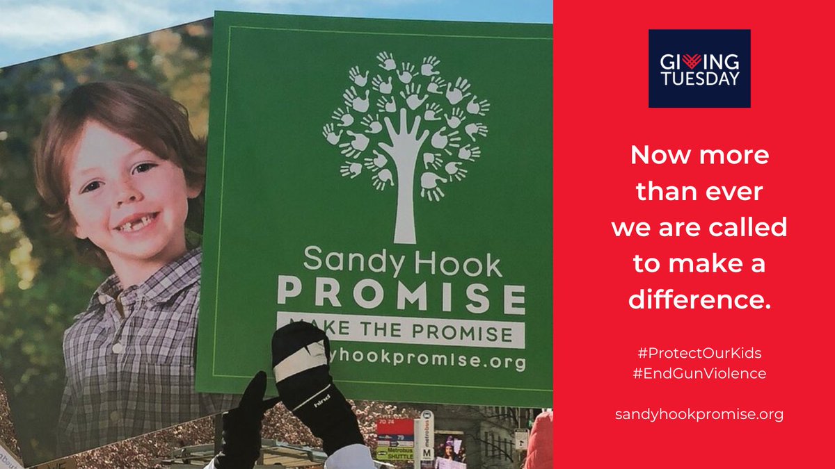 On #GivingTuesday, stand with us and Make The Promise to protect children from gun violence in their schools, homes, and communities. Your support enables our lifesaving work. Please give at sandyhookpromise.org.
<a href="/GivingTuesday/">GivingTuesday</a> #ProtectOurKids #EndGunViolence #SandyHookPromise