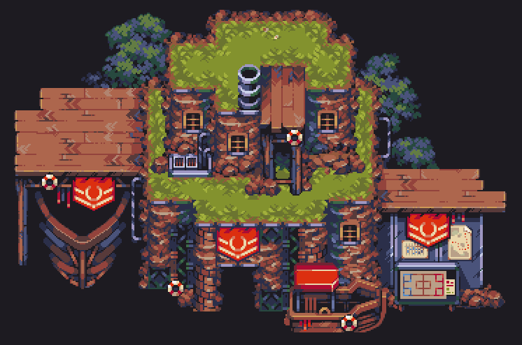 matwekpixel's tweet photo. First unique building for the next location. Half built, half carved into the cliff. It will be located right on the edge of the beach.

#pixelart #gamedev #indiegame #indiedev

Guess what type of game it might be?

As always, shoot me a comment or a DM for commissions. https://t.co/xTGKHj0sVE