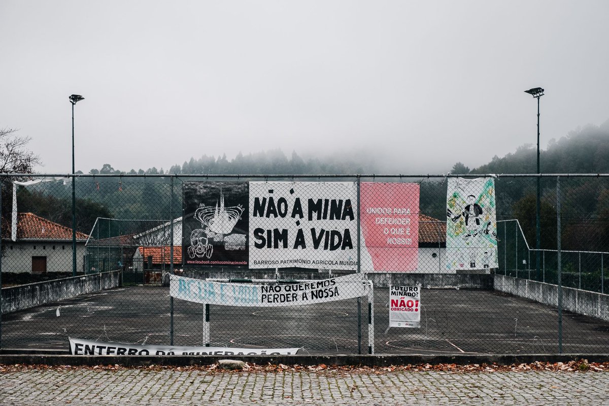 Behind the scenes from the field: In Portugal, the village of Covas do Barroso fights against a new #lithium mine. While the company already started digging, the population defends their common land (baldios) with a continuous guard of their forest and land.