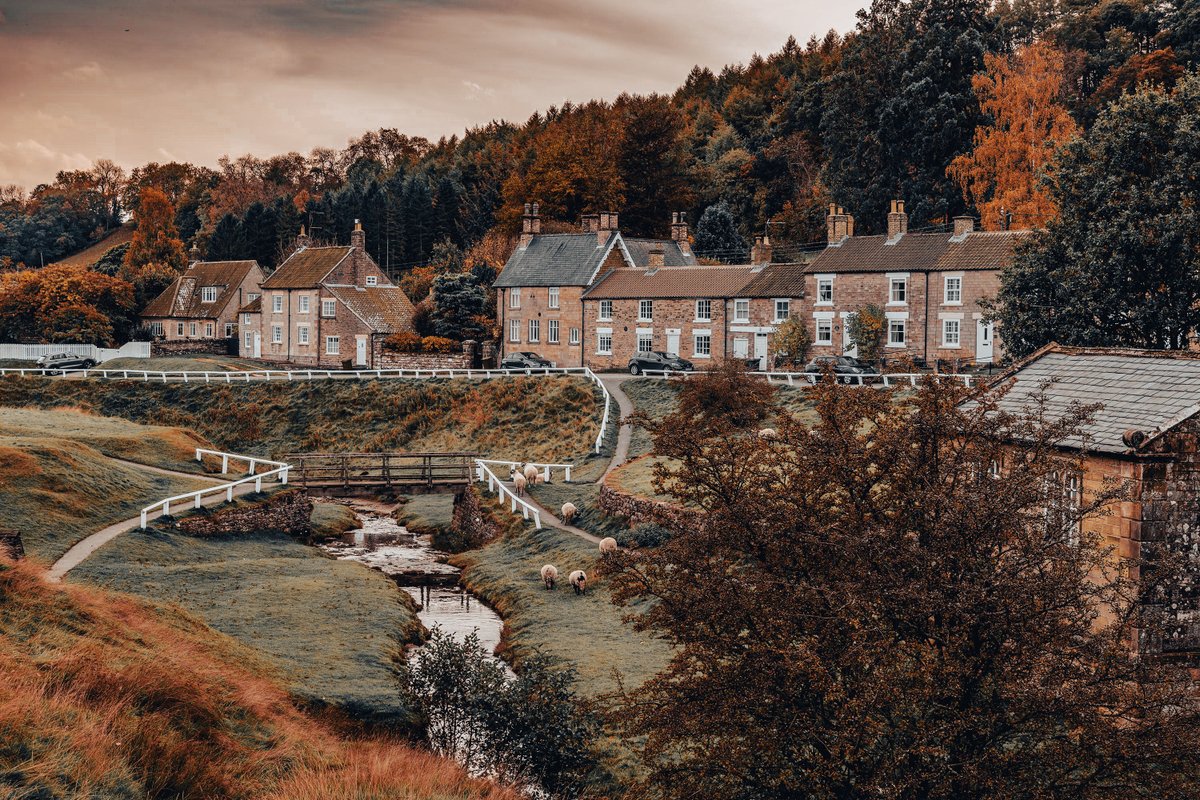Michael93327765's tweet photo. Enjoyed a #Autumn afternoon in the village of #HuttonleHole in #NorthYorkshire #golden #leaves #stream #nature  #landscapephotography https://t.co/Kk38cAUCPP