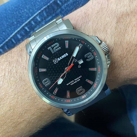 Relógio X-Games Masculino Xteel Prata XMSS1045-P2SX