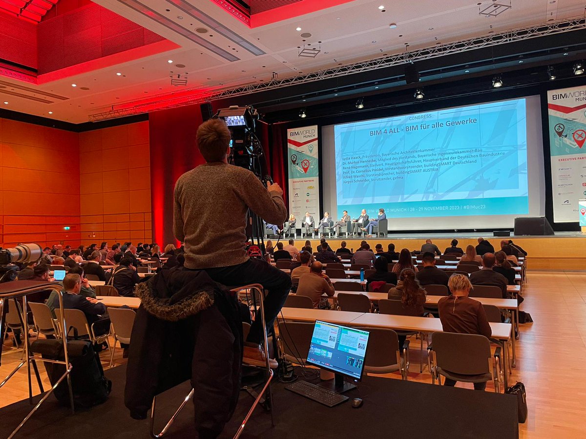 BIMWorld_DE's tweet photo. #BIMuc23 is in full swing! 🙌 We've had a morning filled with captivating insights and discussions. The energy is palpable, and we're eagerly anticipating the second half of today.🌐 
#trendsetterevent #InnovationJourney #BIM #digitalbuilding https://t.co/L1ZqfEUnSx