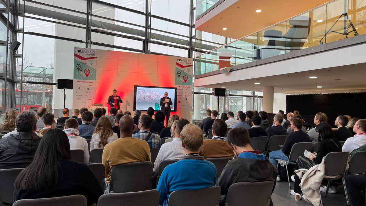 BIMWorld_DE's tweet photo. #BIMuc23 is in full swing! 🙌 We've had a morning filled with captivating insights and discussions. The energy is palpable, and we're eagerly anticipating the second half of today.🌐 
#trendsetterevent #InnovationJourney #BIM #digitalbuilding https://t.co/L1ZqfEUnSx