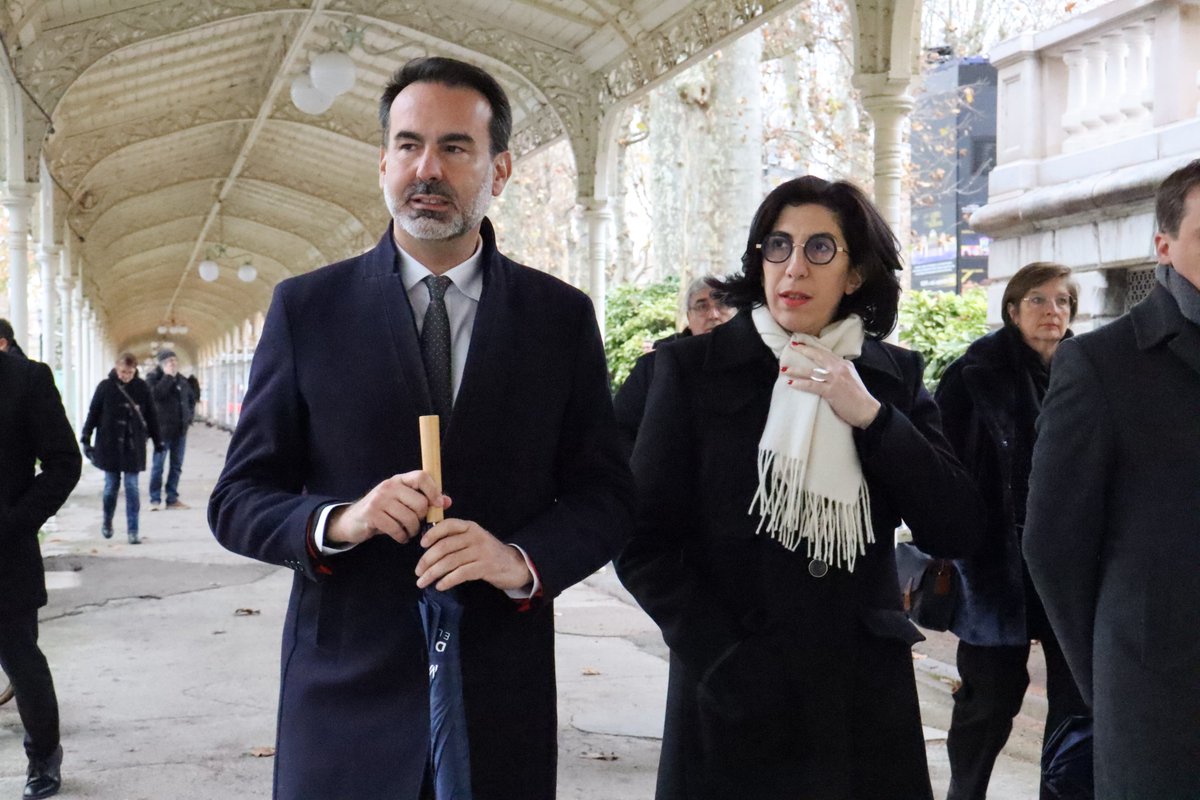 Jeanne_Paumier's tweet photo. Hier, j'ai eu l'opportunité de suivre @RimaAbdulMalak, Ministre de la Culture, lors de sa visite à Vichy pour la remise du #PrixAlbertLondres2023 https://t.co/7QL5esSY7E